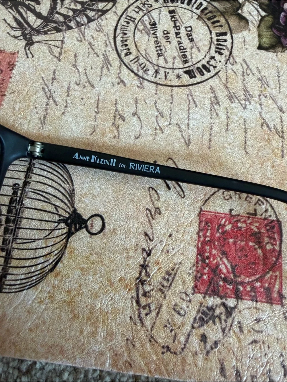 Anne Klein Black Polarized Wayfarer Sunglasses